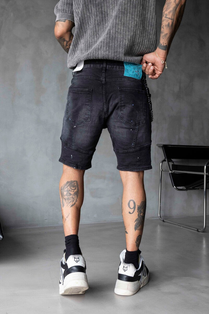 DENIM SHORT BLACK 16306