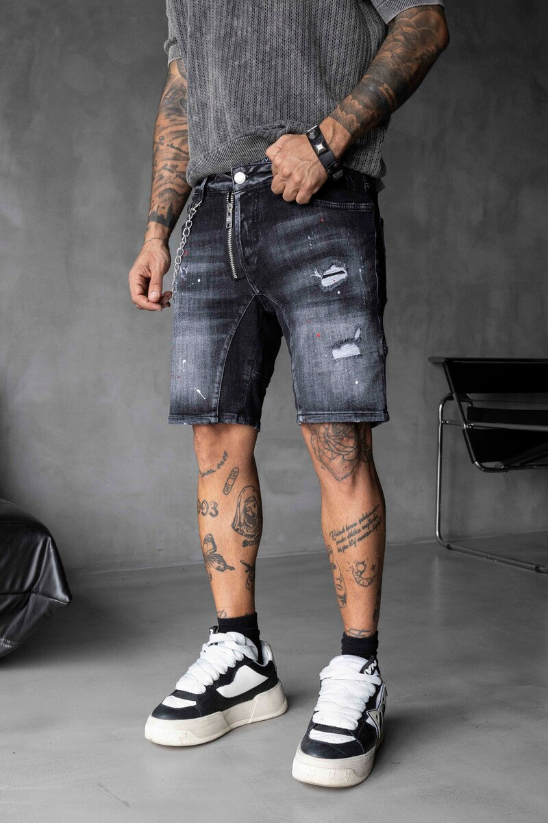 DENIM SHORT BLACK 16321