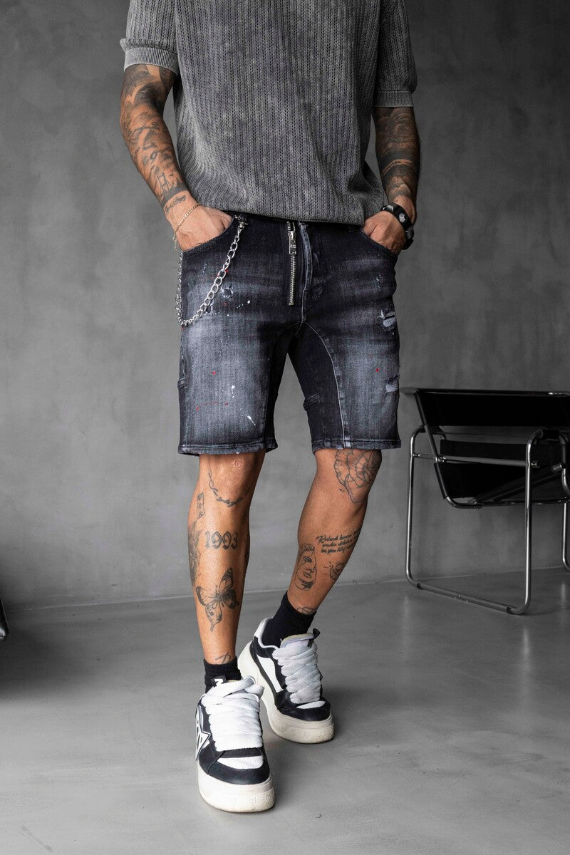 DENIM SHORT BLACK 16321