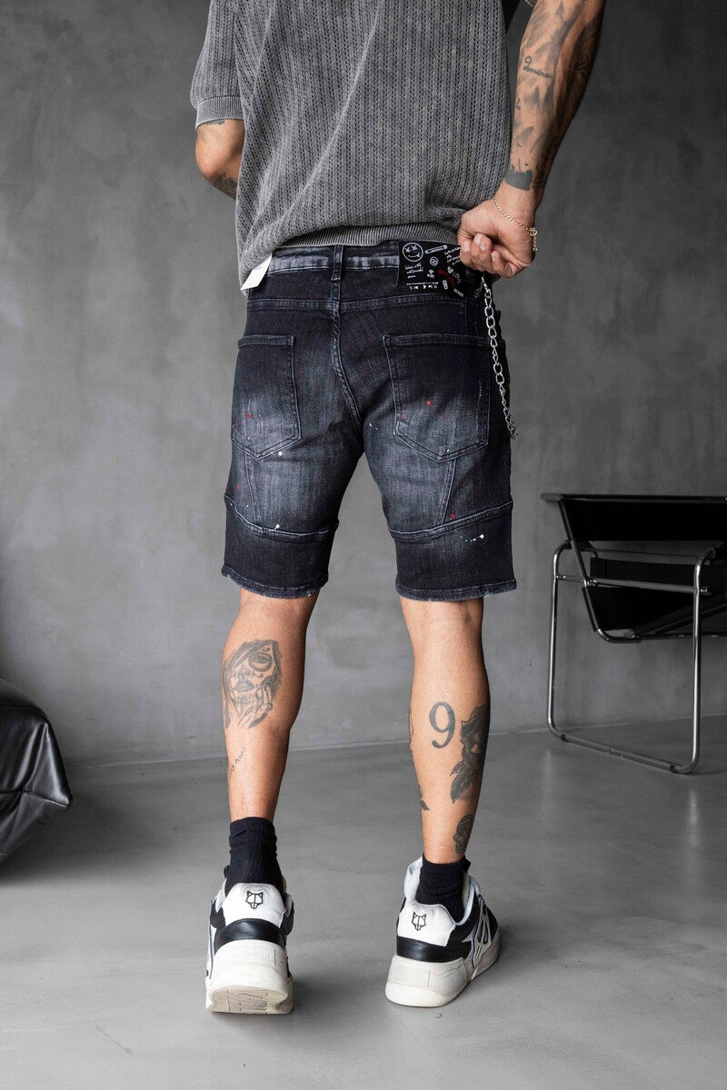 DENIM SHORT BLACK 16321