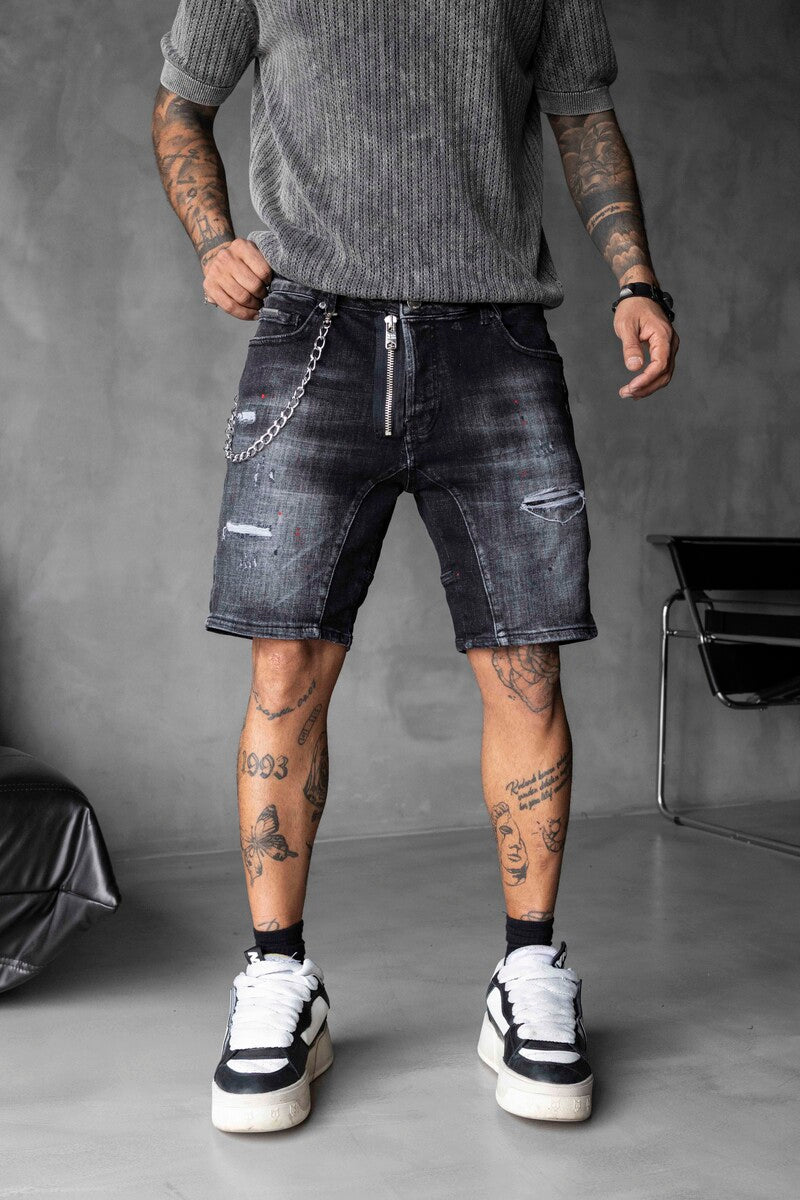 DENIM SHORT BLACK 16322