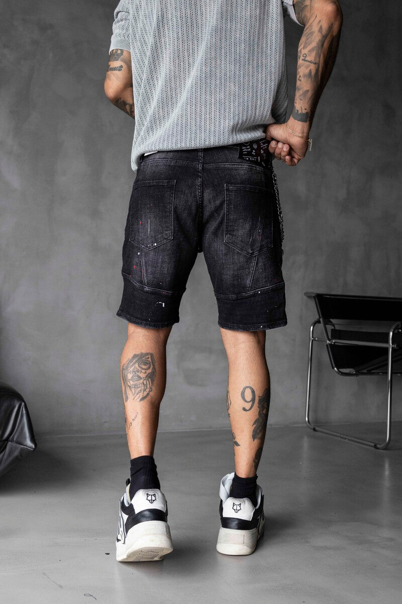 DENIM SHORT BLACK 16323