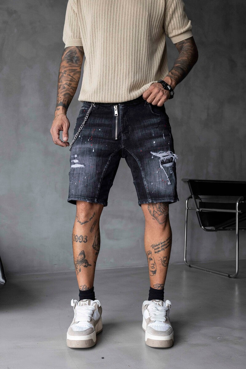 DENIM SHORT BLACK 16328