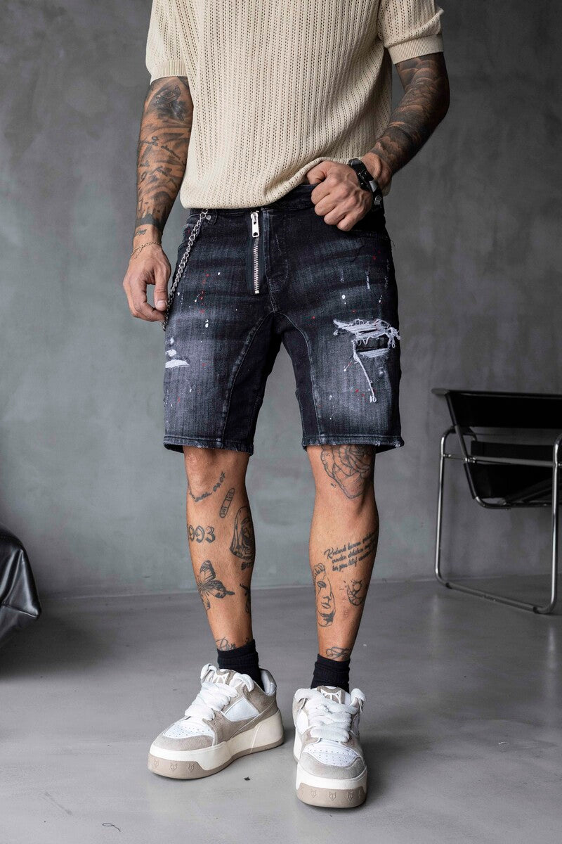 DENIM SHORT BLACK 16328