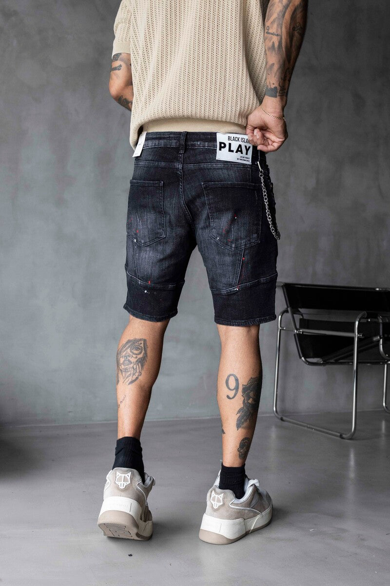 DENIM SHORT BLACK 16328