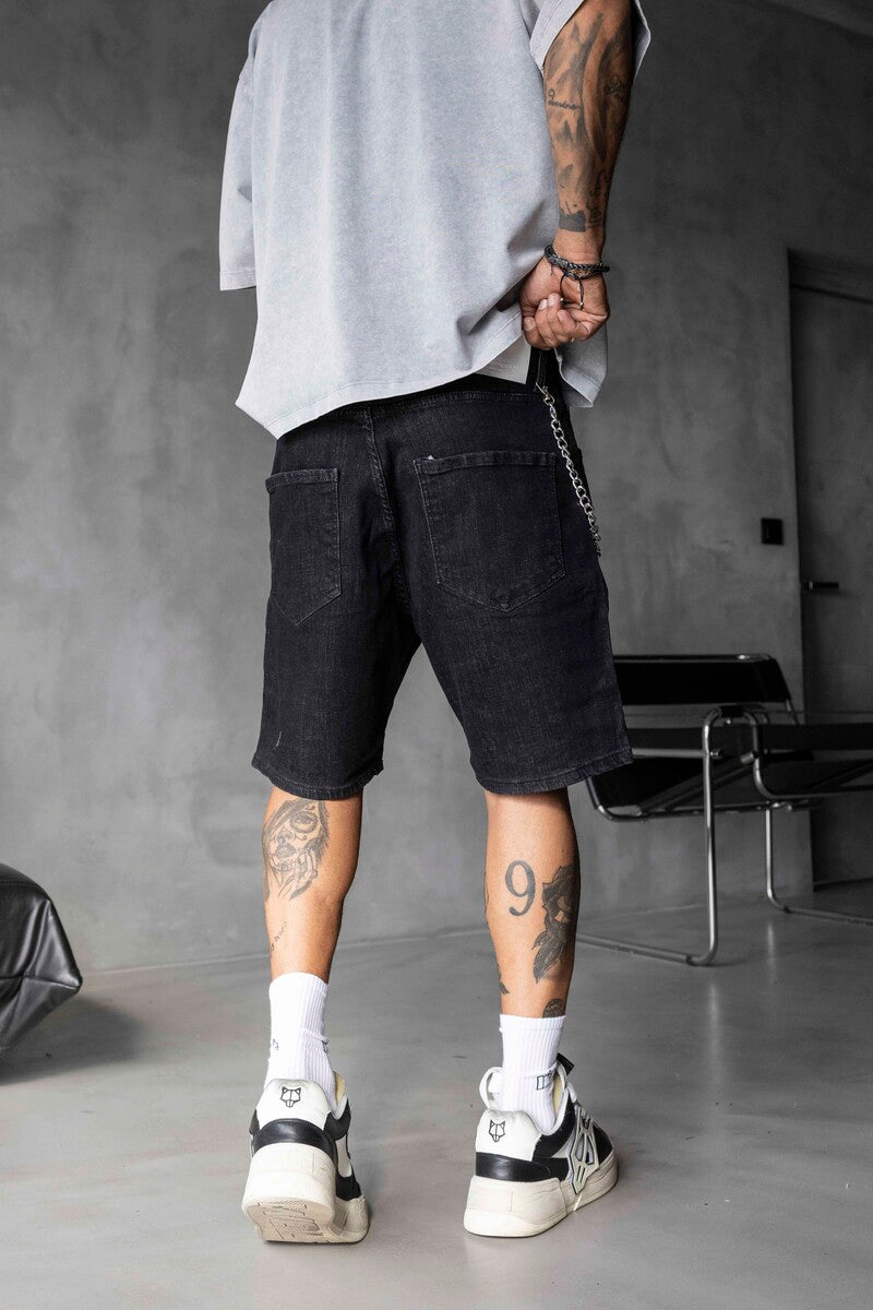 Denim Short Black 16765