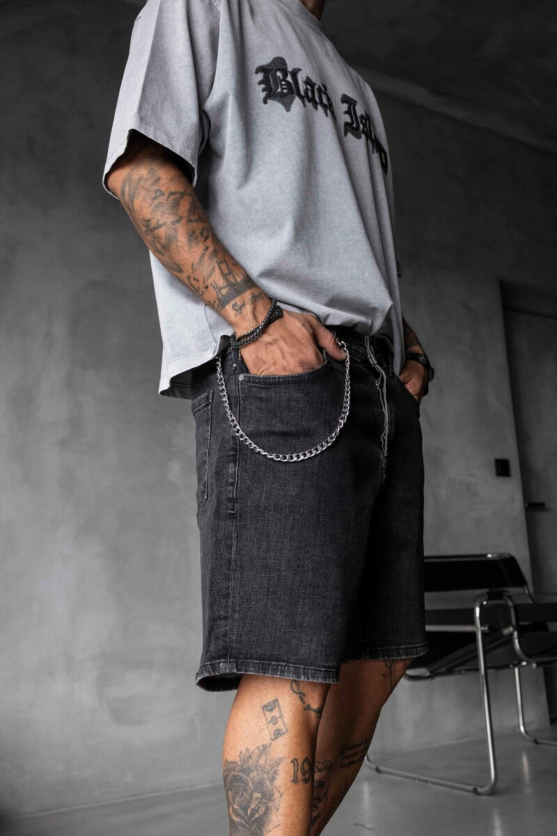 Denim Short Black 16766