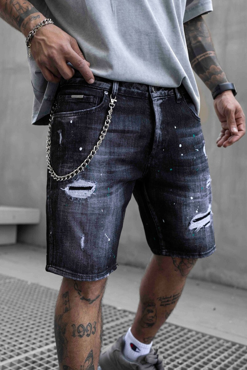 DENIM SHORT BLACK 16789