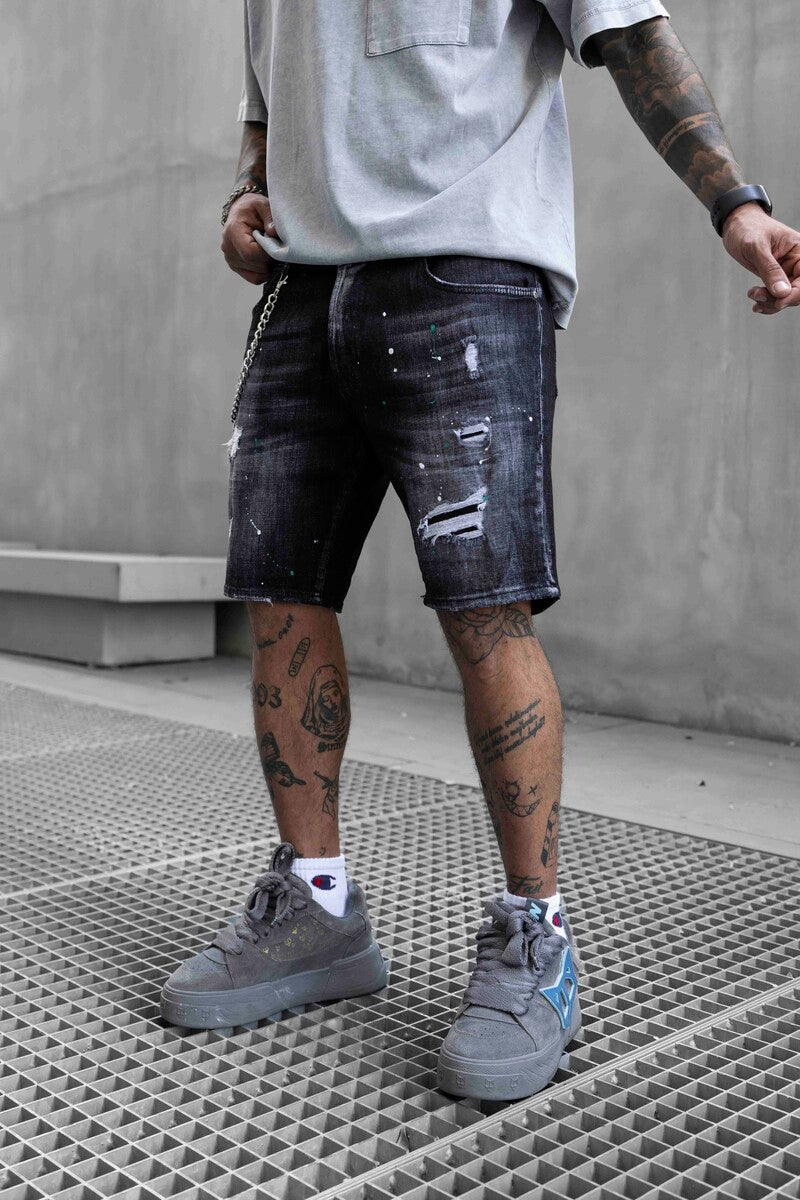 DENIM SHORT BLACK 16789