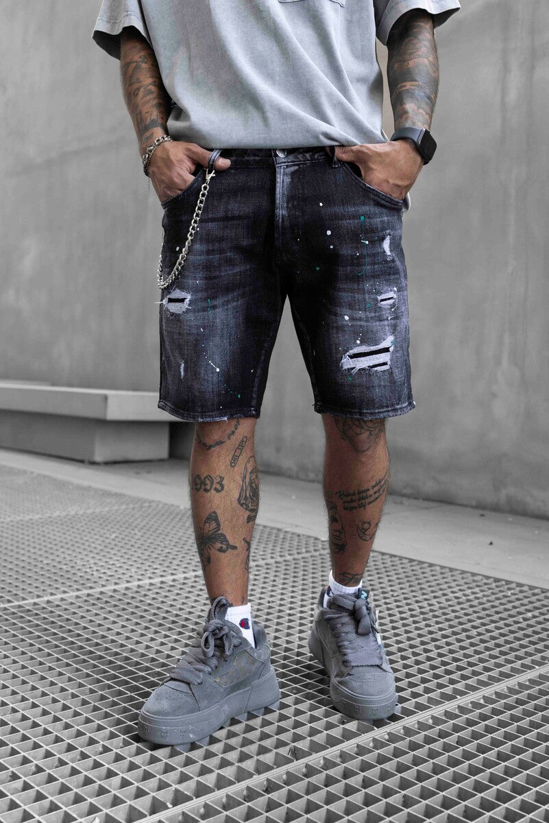 DENIM SHORT BLACK 16789