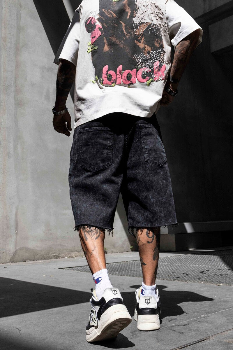 Denim Short Black 16875