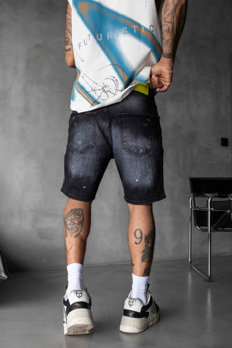 Denim Short Black 17203