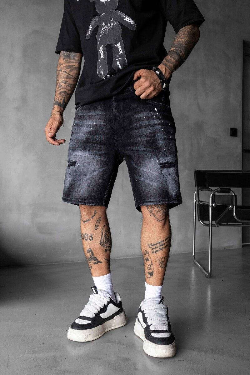 Denim Short Black 17204