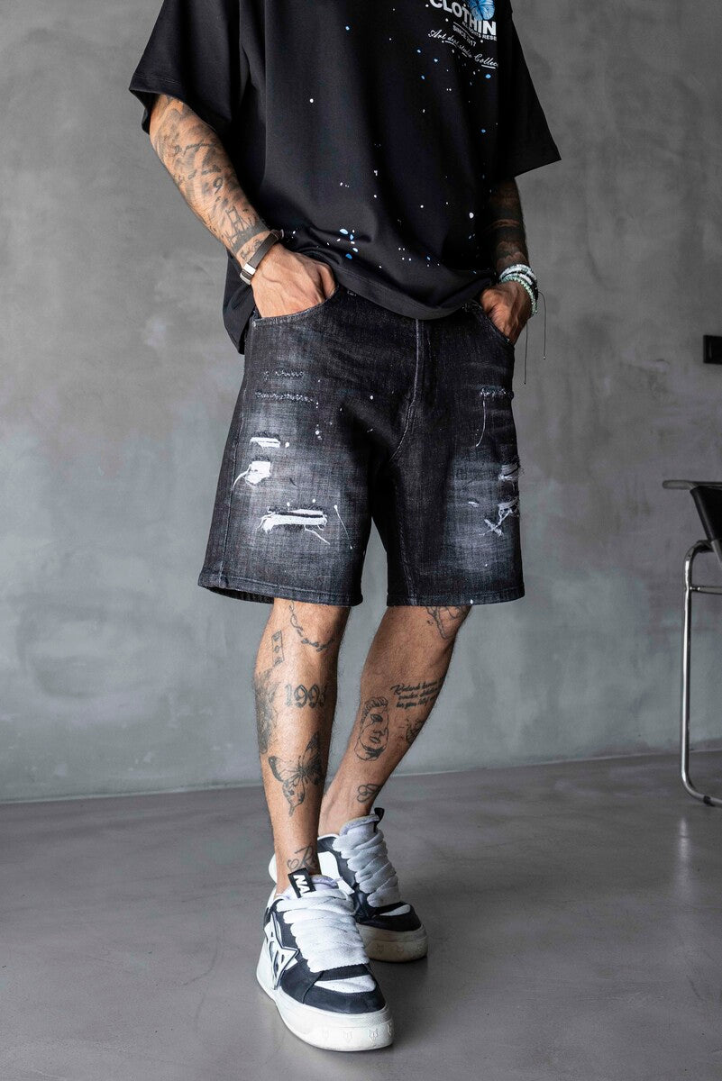 Denim Short Black 17228