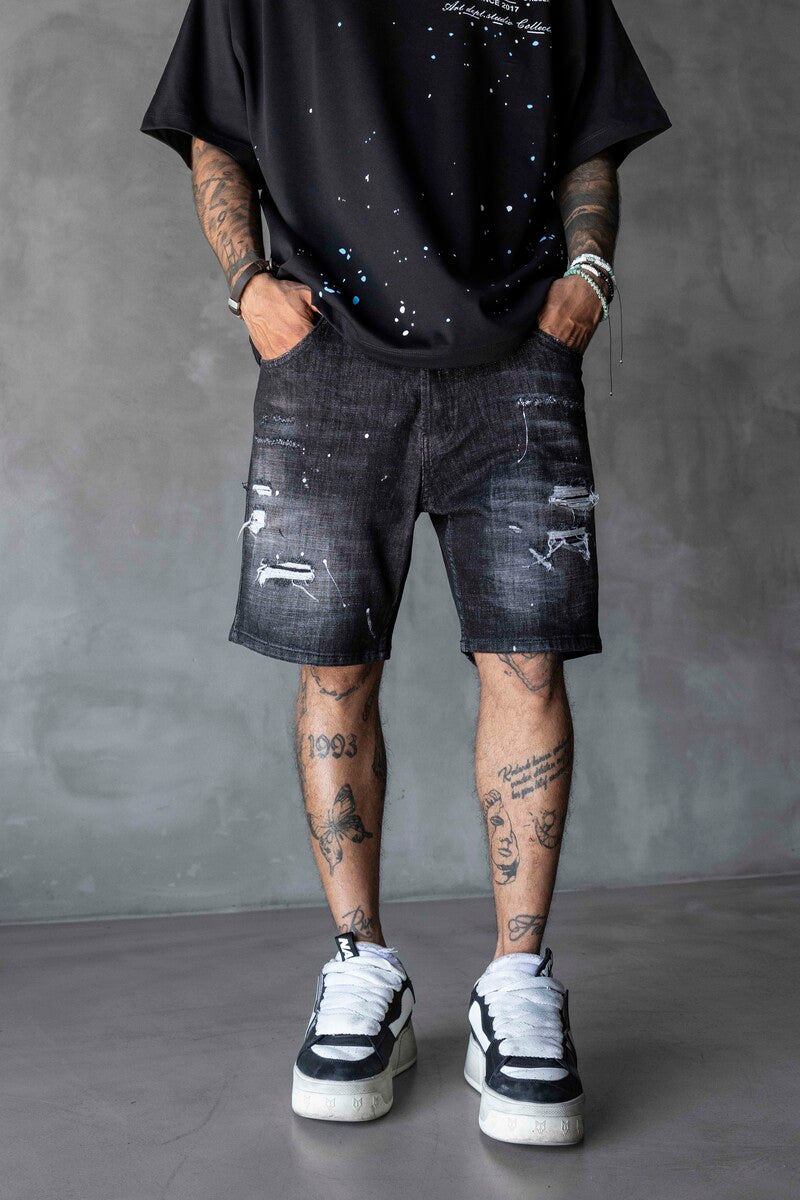 Denim Short Black 17228