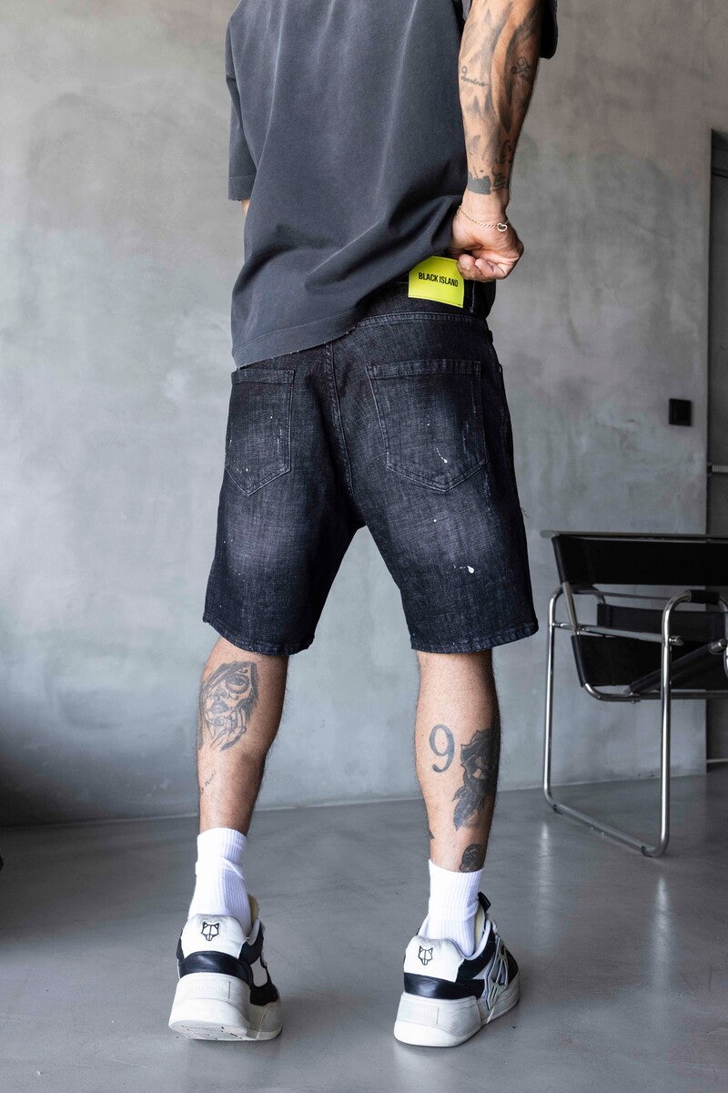 Denim Short Black 17230