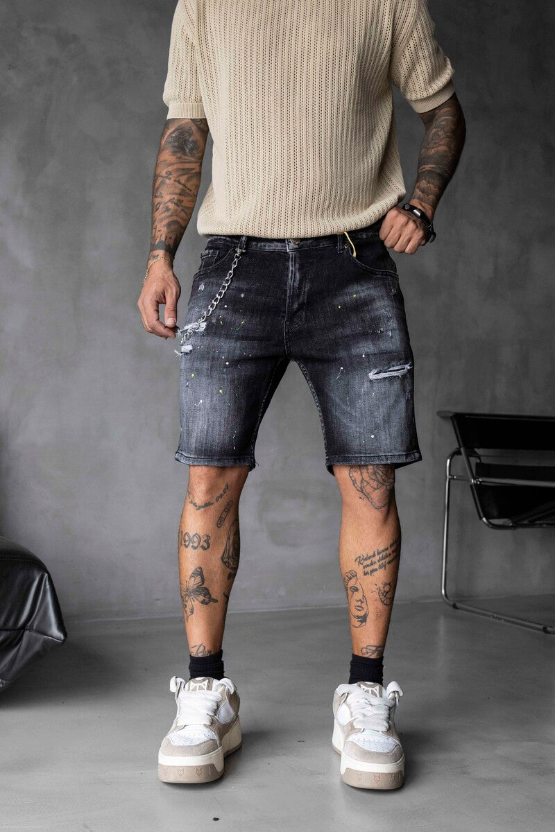 DENIM SHORT BLACK 16317