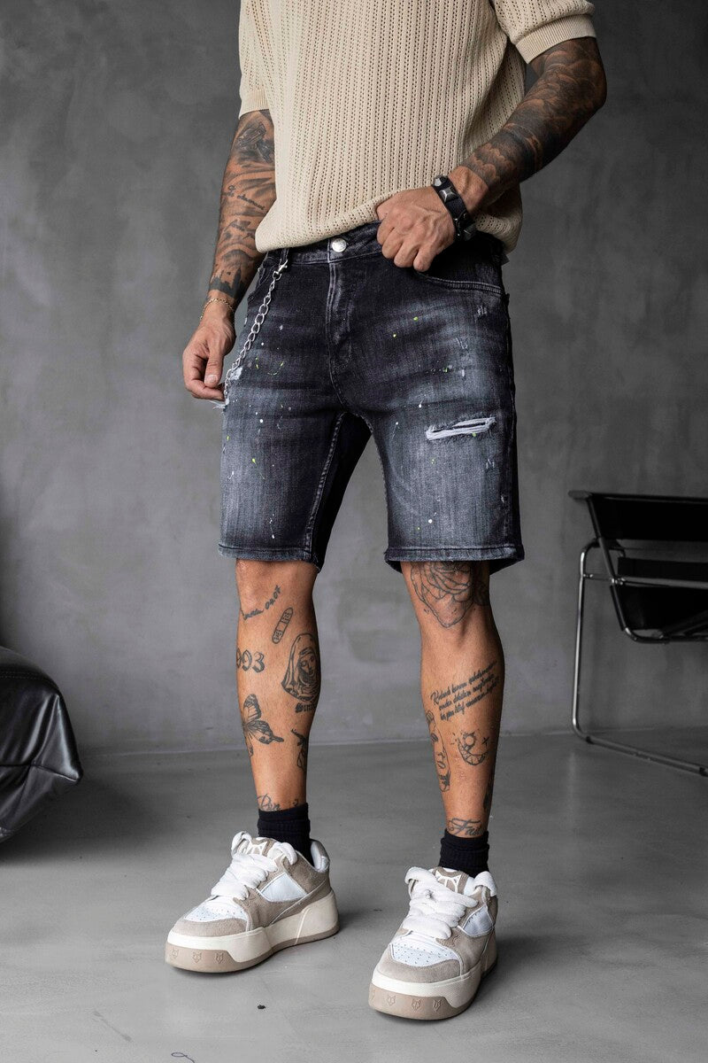 DENIM SHORT BLACK 16317