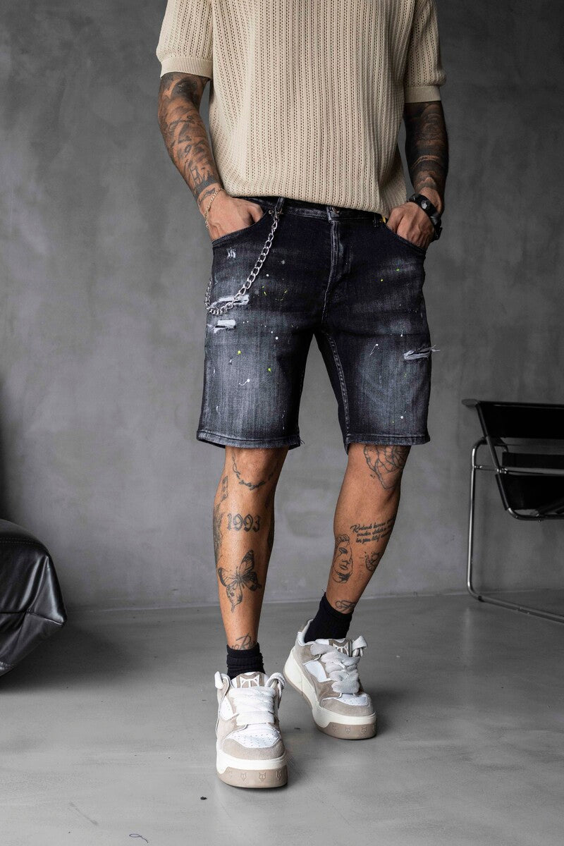 DENIM SHORT BLACK 16317
