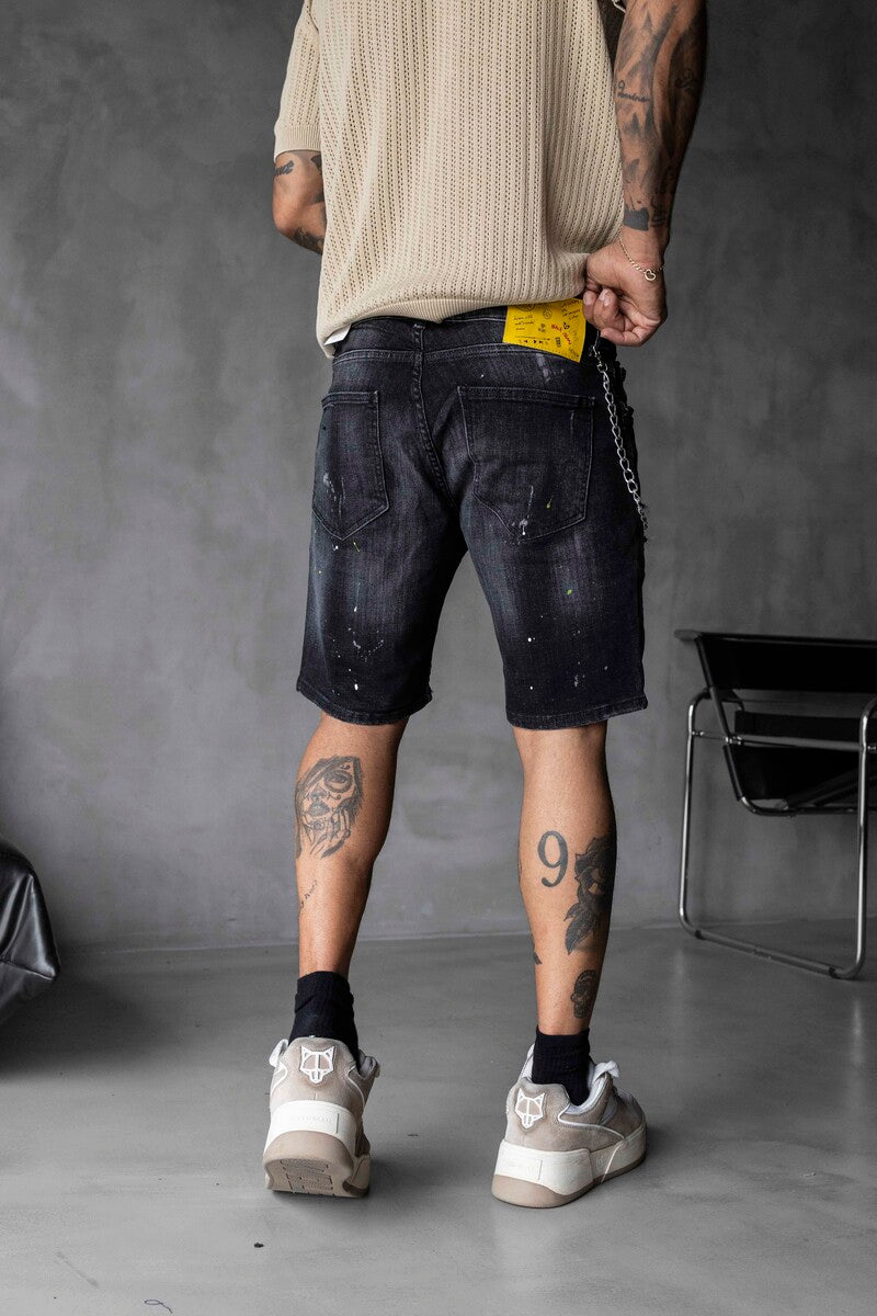 DENIM SHORT BLACK 16317