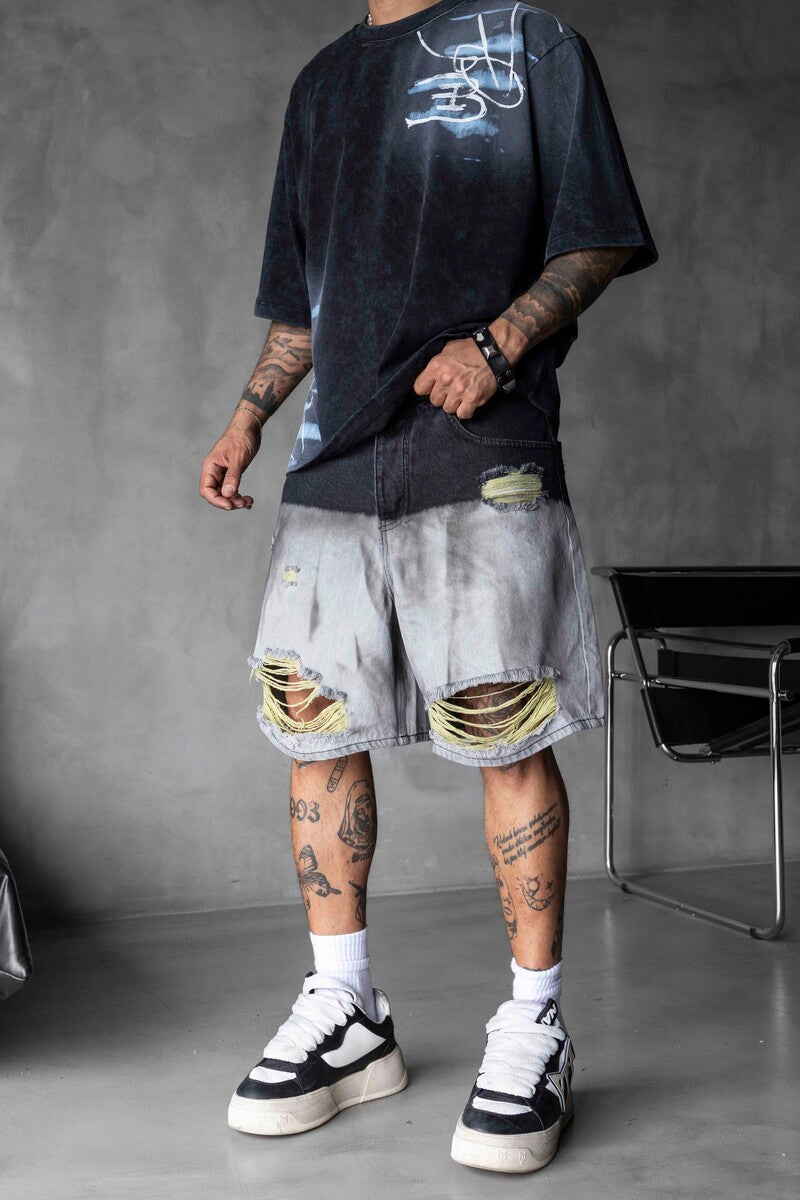 Denim Short Gray 17135