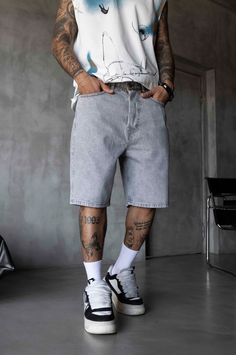 Denim Short Gray 17218