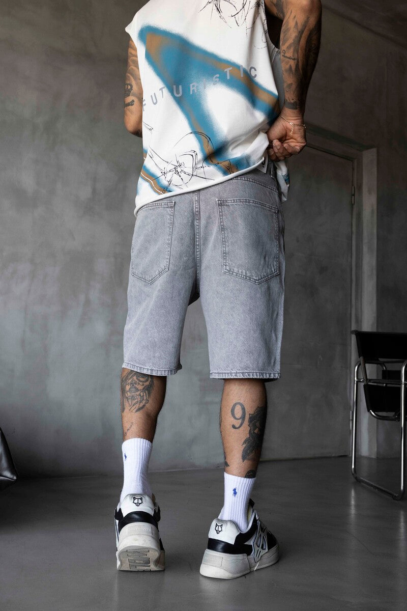 Denim Short Gray 17218