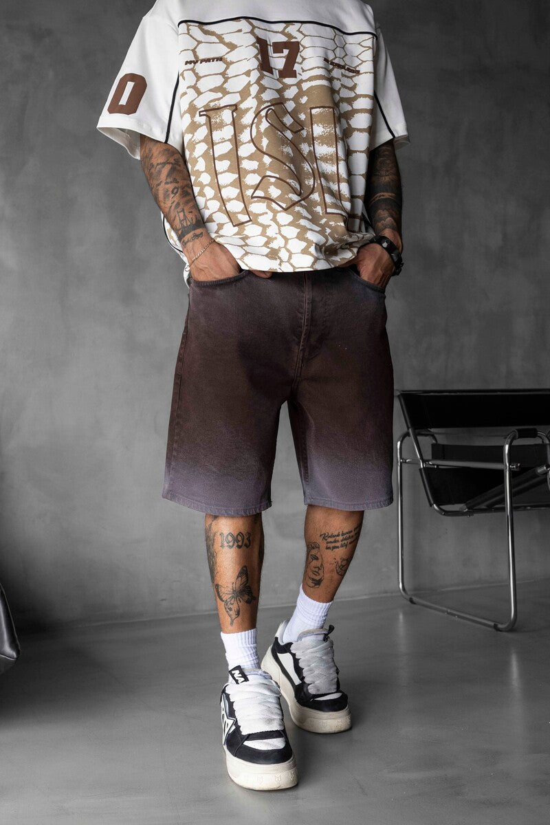 Denim Short Kahve 17165