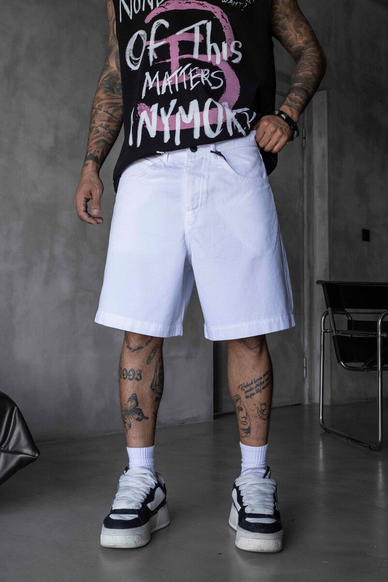 Denim Short White 17219
