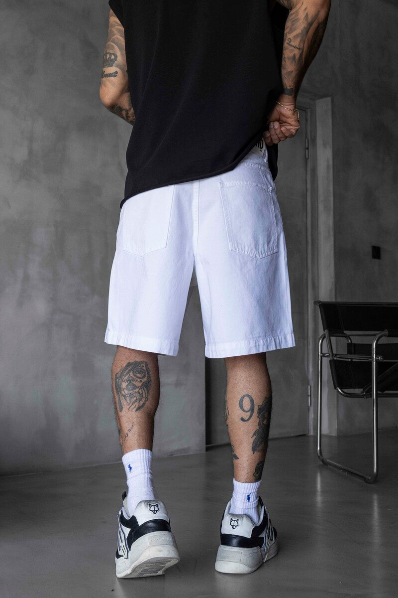 Denim Short White 17219