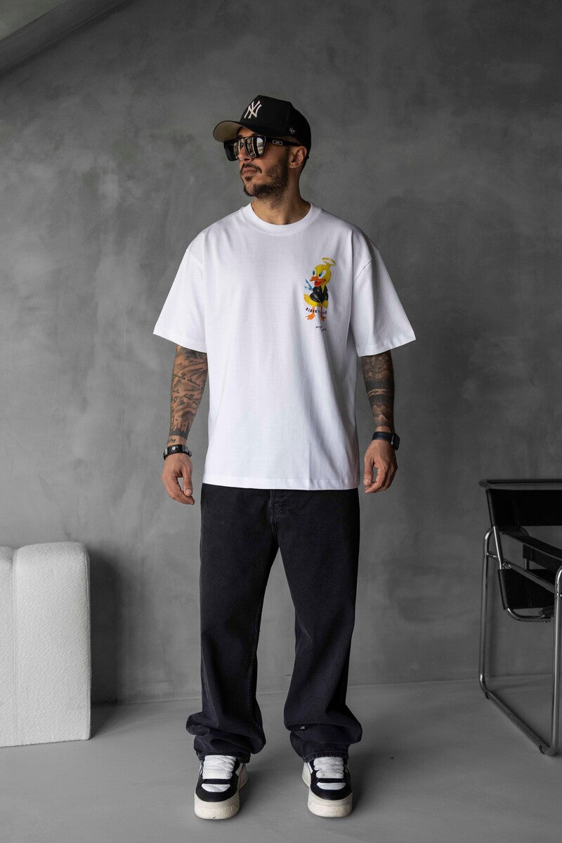 DUCK PRINTED T-SHIRT WHITE 1755