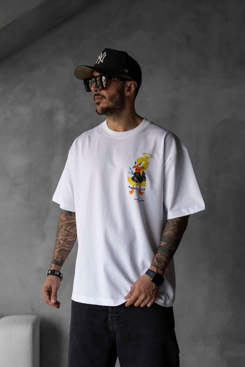DUCK PRINTED T-SHIRT WHITE 1755