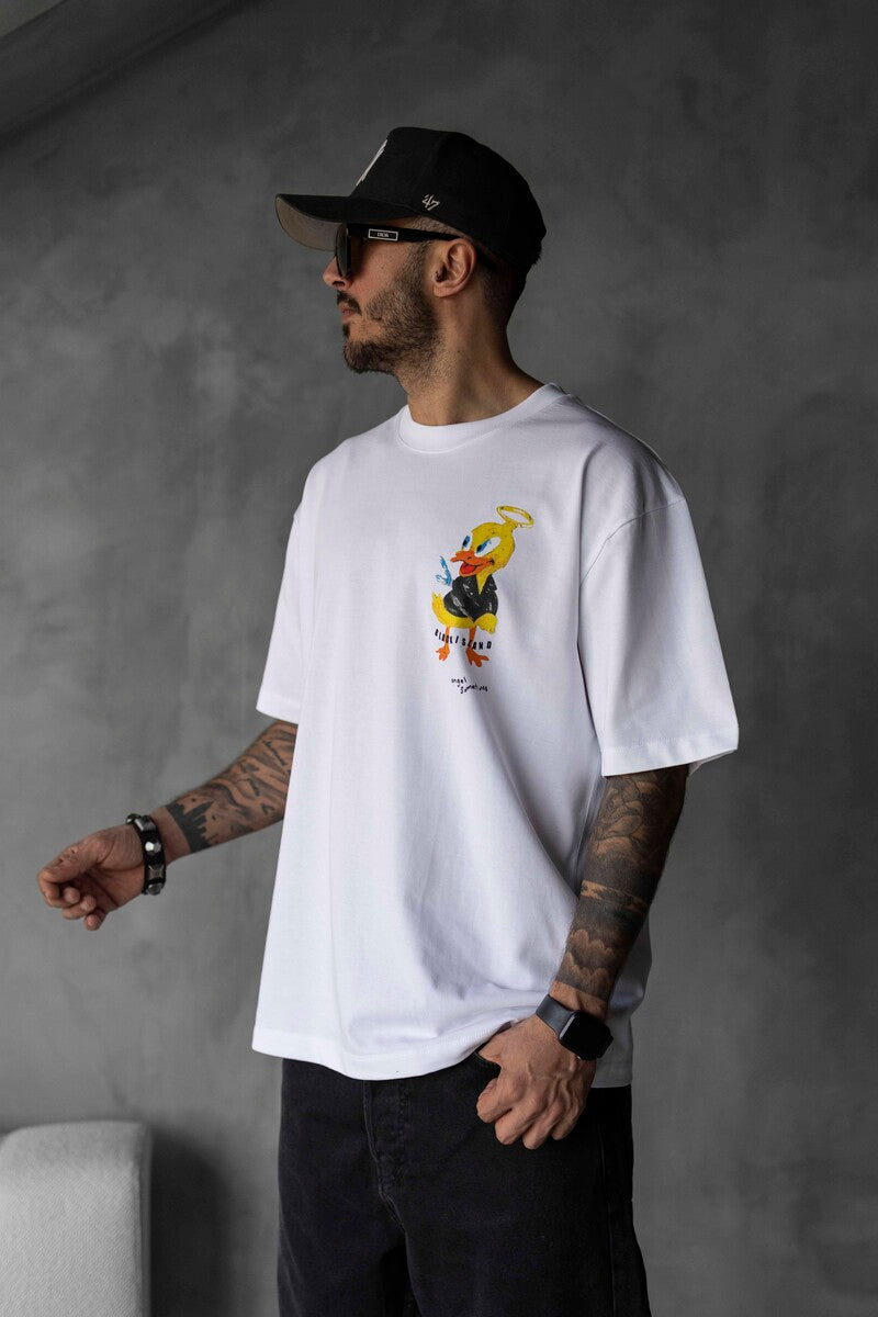 DUCK PRINTED T-SHIRT WHITE 1755