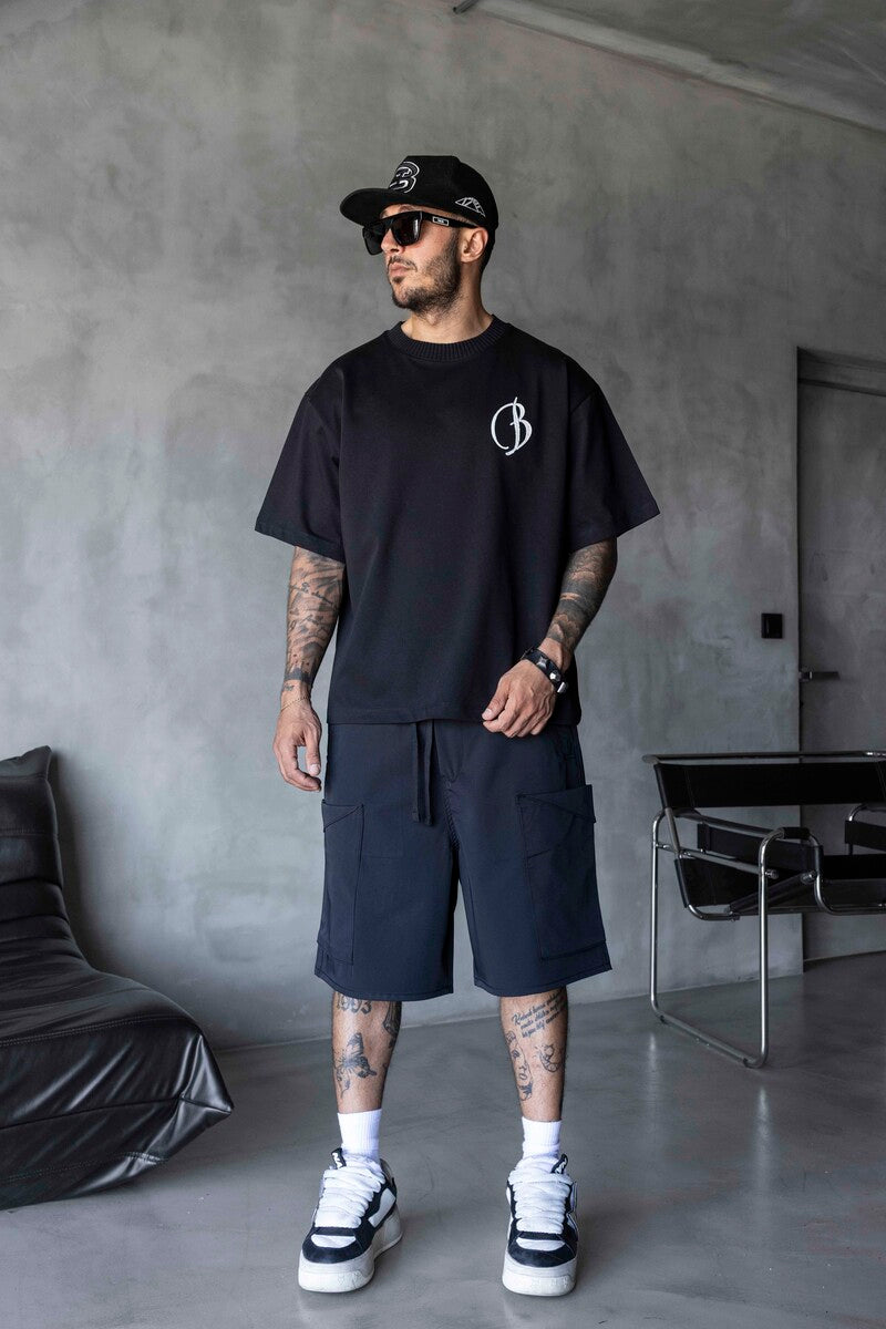 Embroidered T-shirt Black 1900