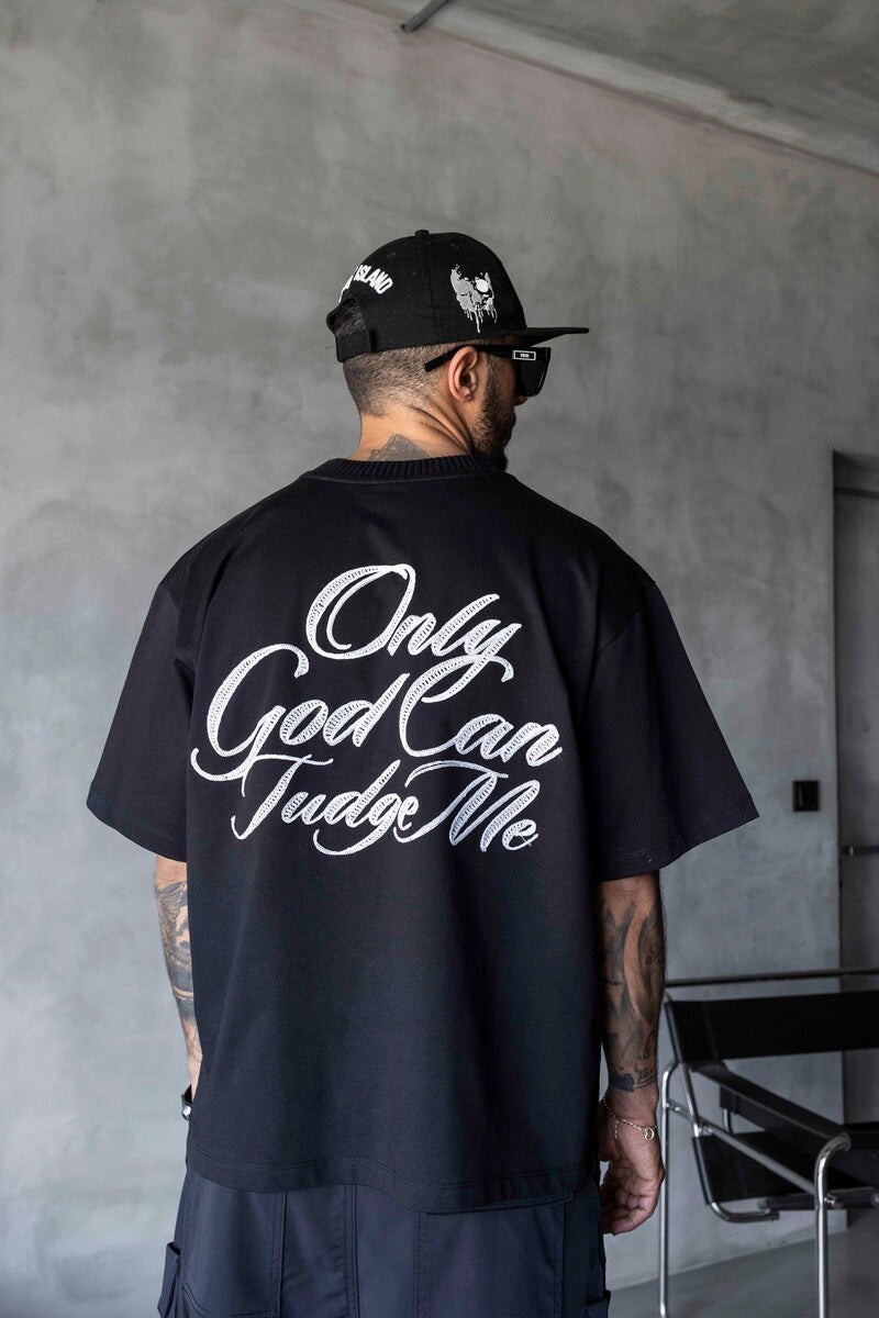 Embroidered T-shirt Black 1900