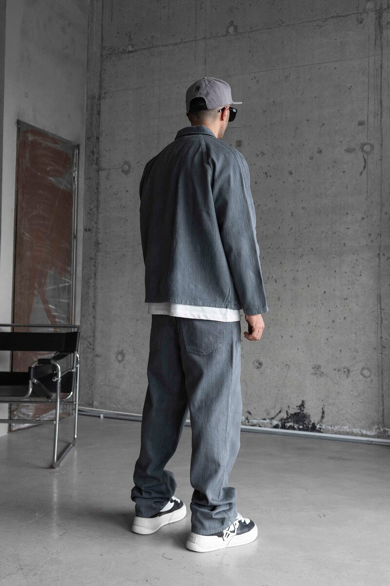 GRAY JEANS JACKET SETS 16999