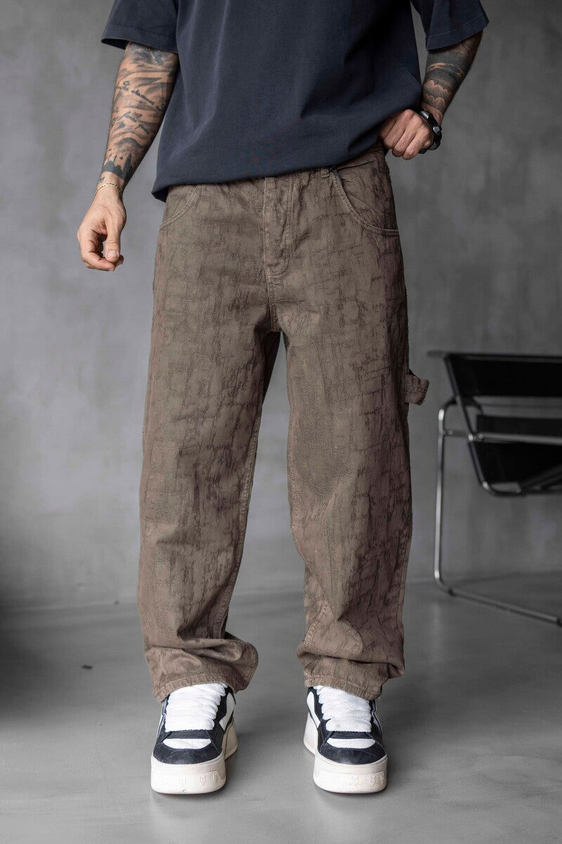 Green Baggie Denim Jeans 17038