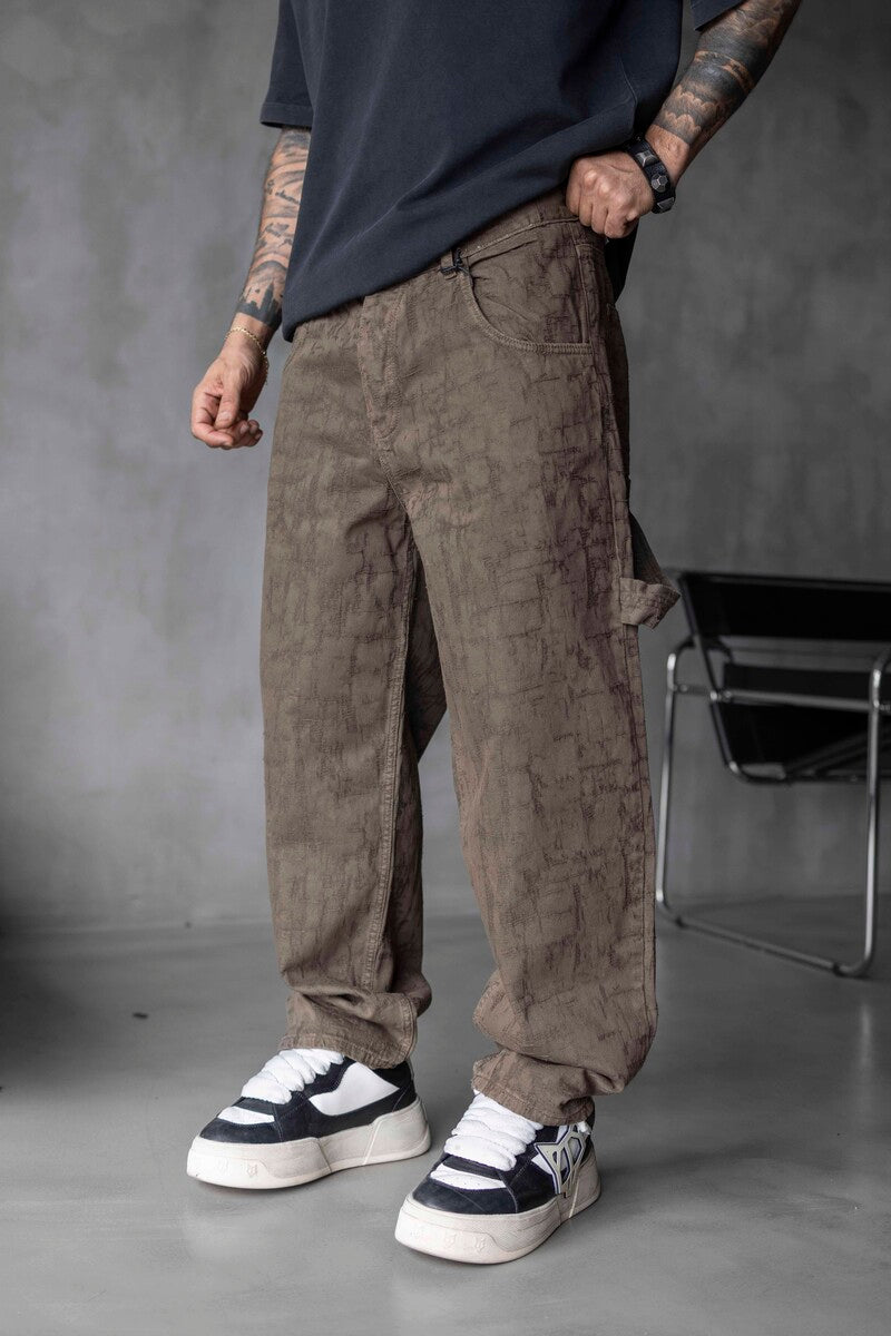 Green Baggie Denim Jeans 17038