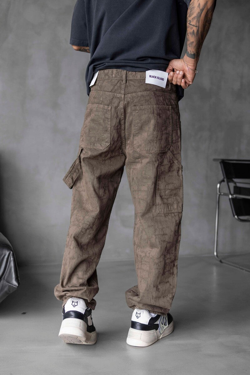 Green Baggie Denim Jeans 17038