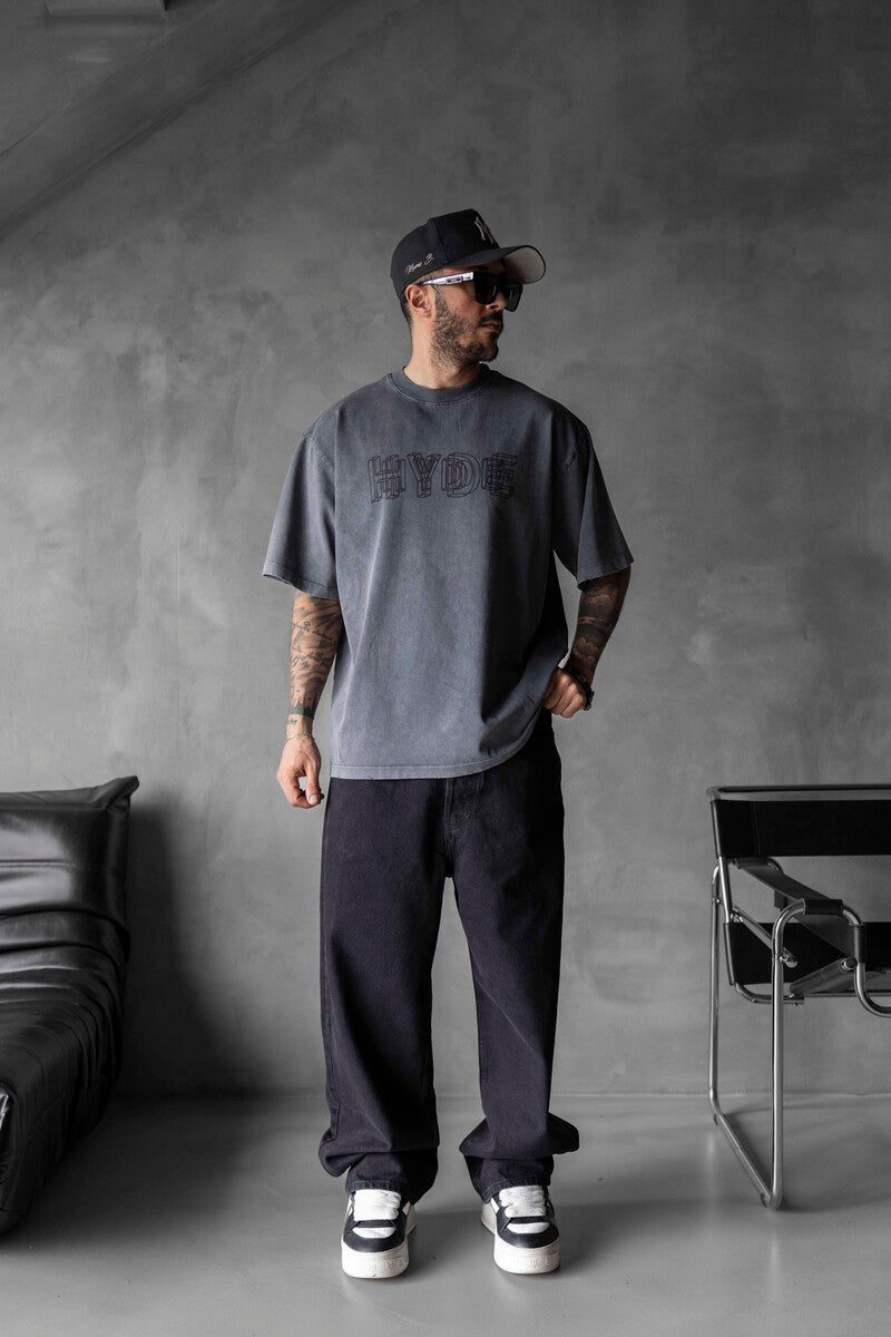 HYDE WASHED T-SHIRT ANTRA 1716