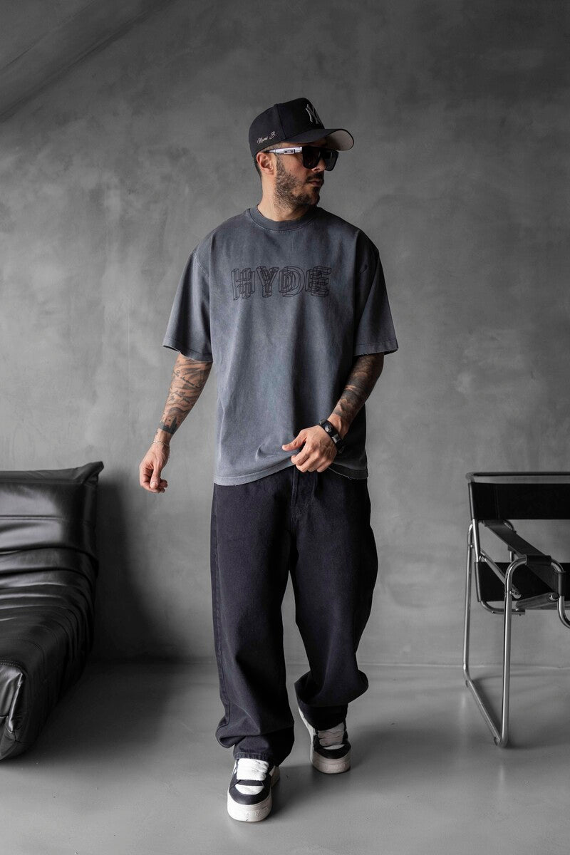 HYDE WASHED T-SHIRT ANTRA 1716