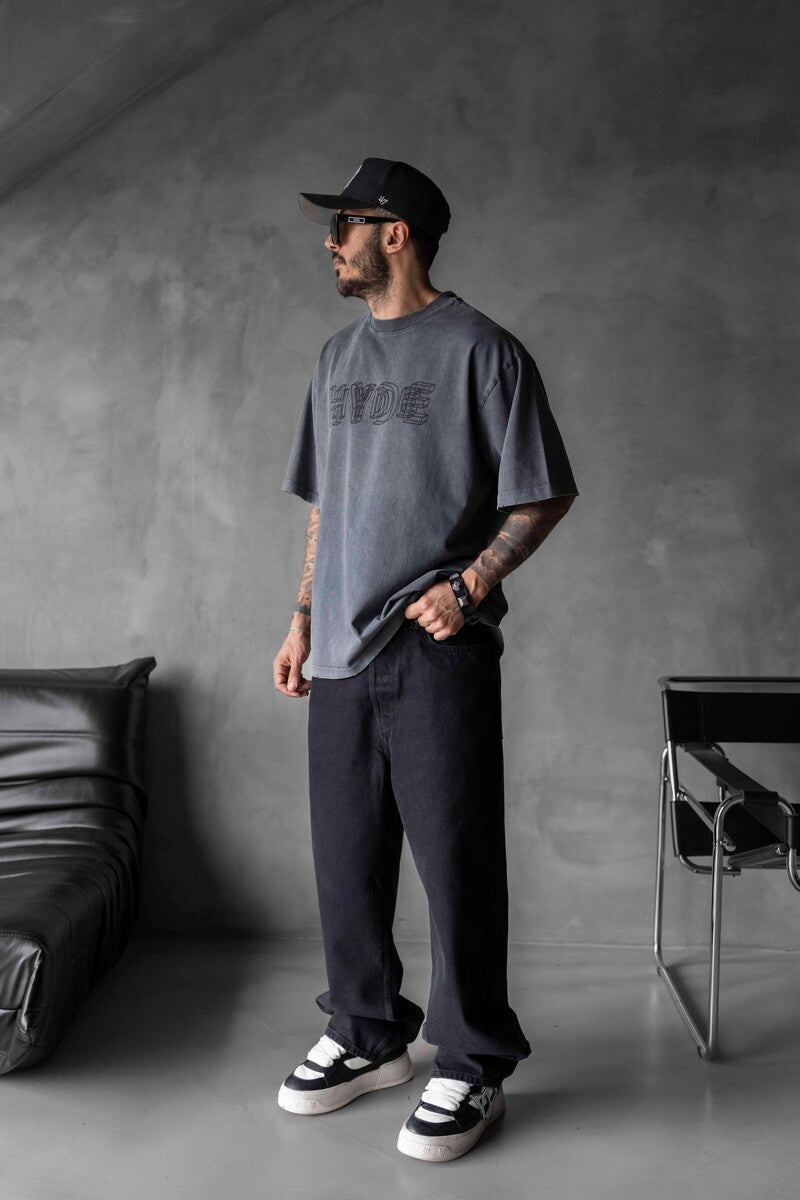 HYDE WASHED T-SHIRT ANTRA 1716