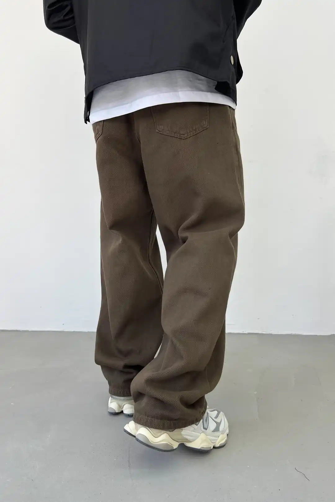 Textured Canvas Wide Pants – Effortless Utility Comfort