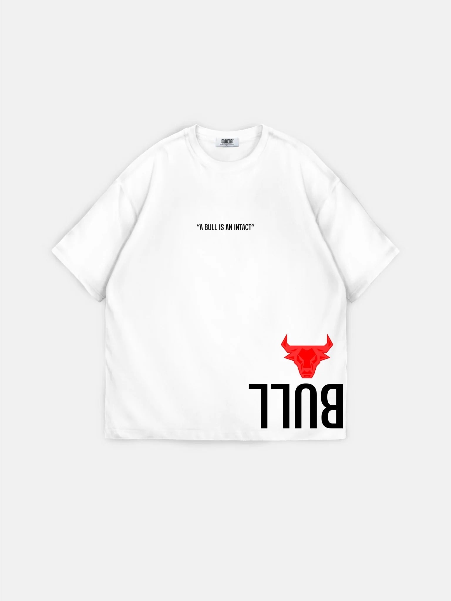 Oversize Bull T-shirt - White and Red