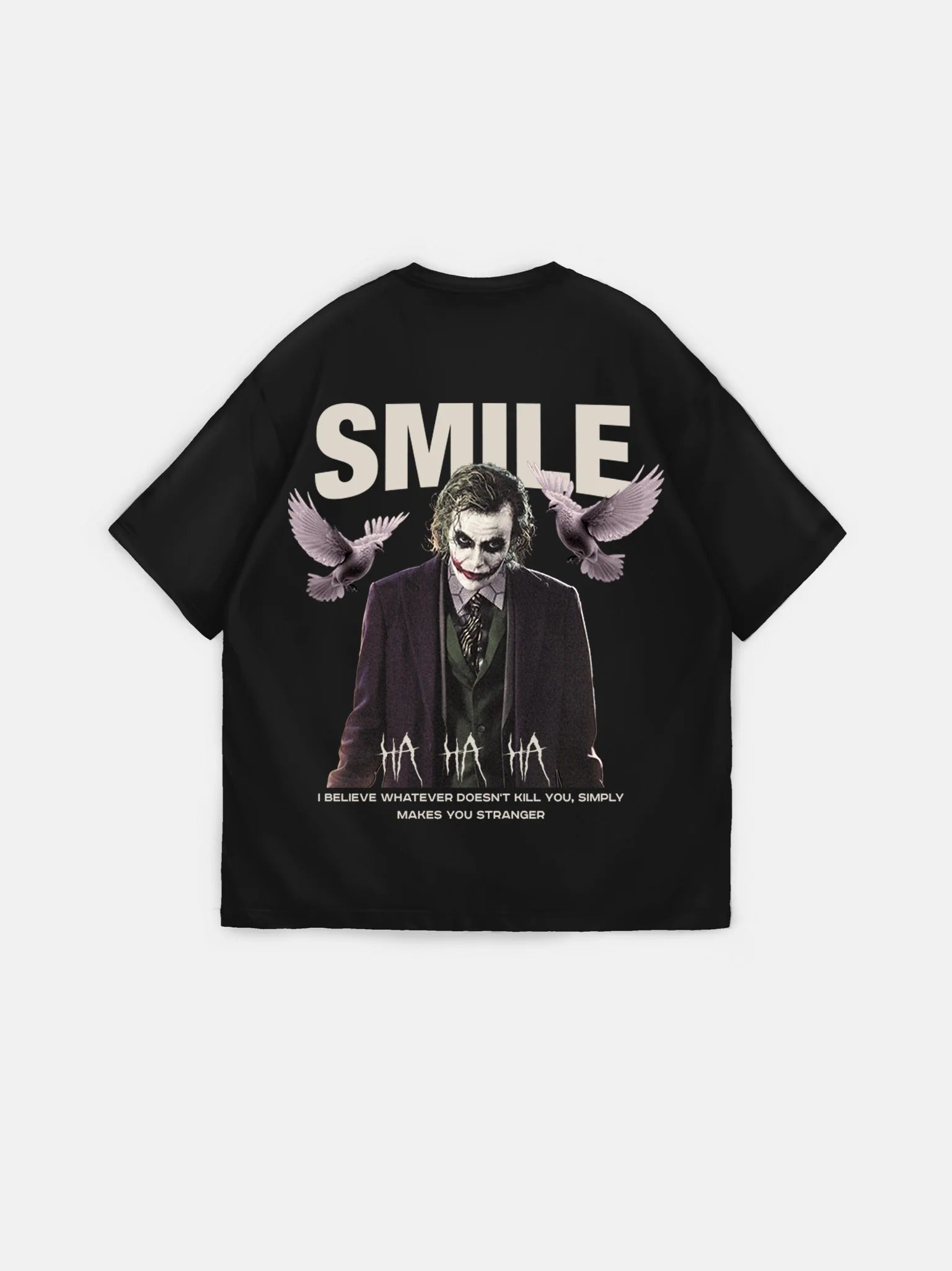 Oversize Smile T-Shirt - Black