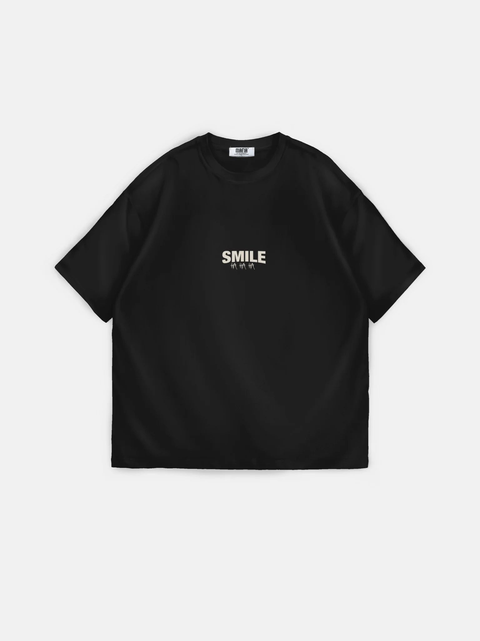 Oversize Smile T-Shirt - Black
