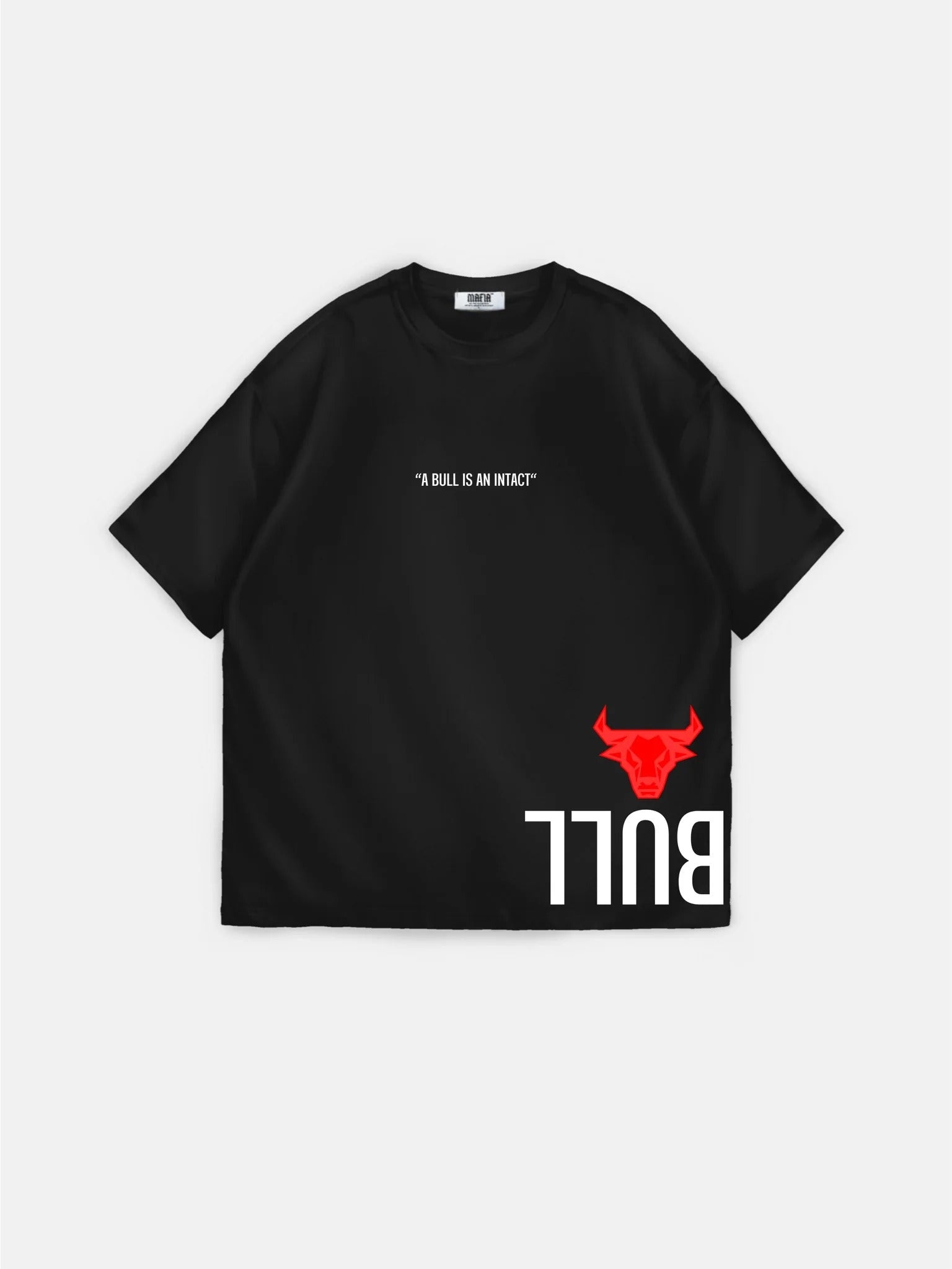 Oversize Bull T-shirt - Black and Red