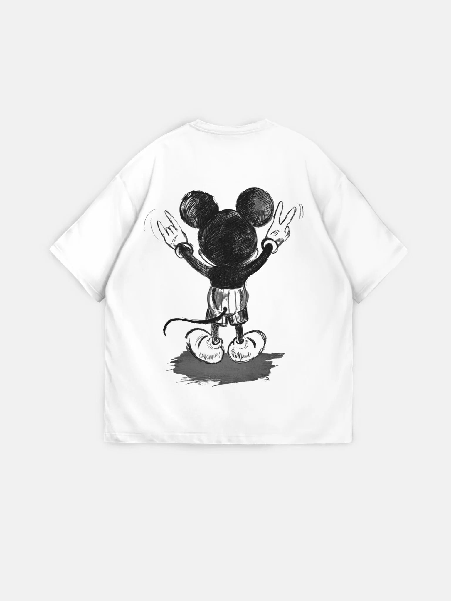 Oversize Mouse T-shirt - White and Black