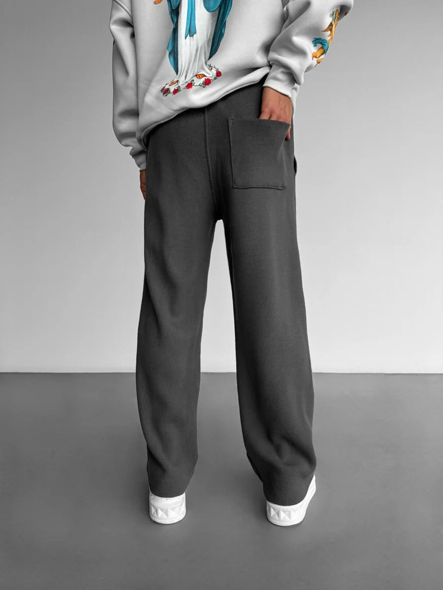 Loose Fit Seam Trousers - Anthracite
