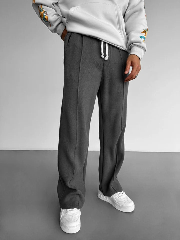 Loose Fit Seam Trousers - Anthracite